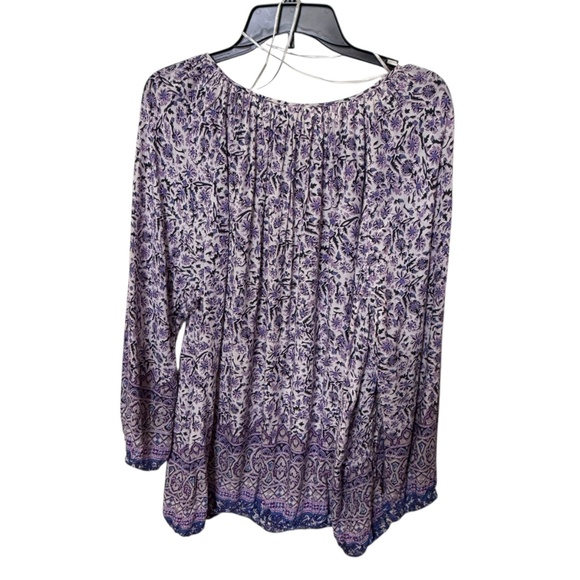 Lucky Brand Light Weight Round Neck Long Sleeve Tunic Top 2X - Picture 3 of 12